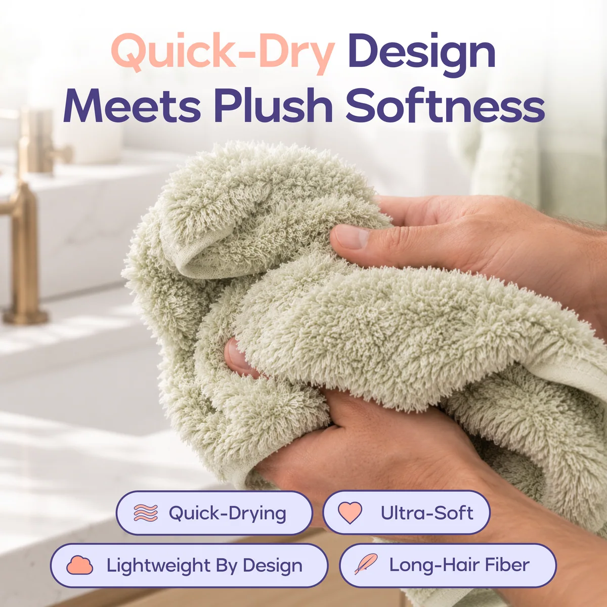 Cloud Plush Hand Towels (4-Pack)