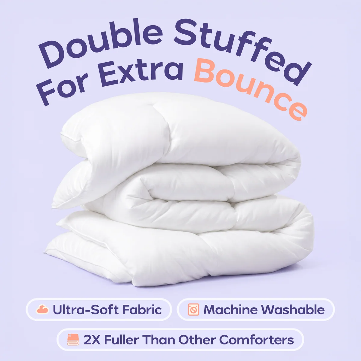 MarshCloud Comforter + 2 Puff Pillows