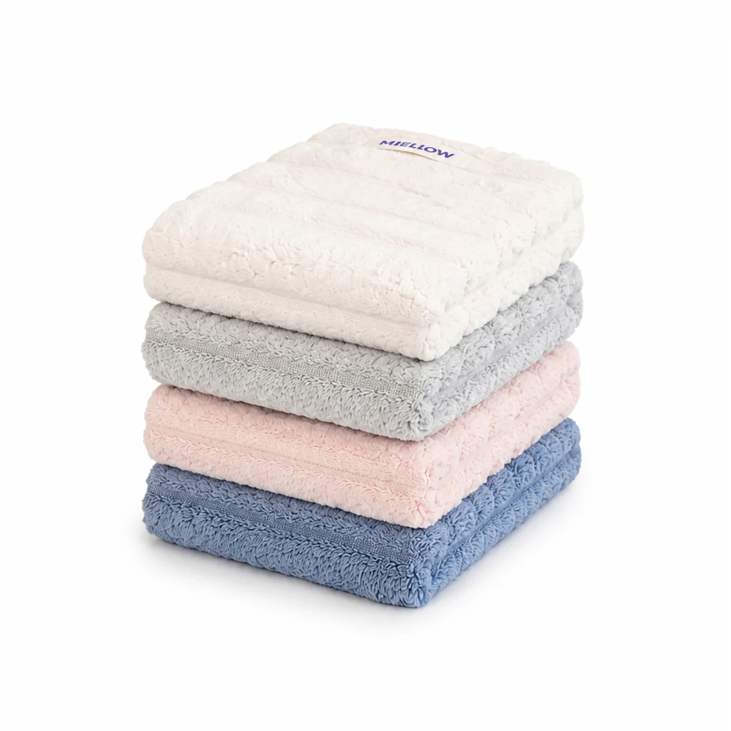 Ribbed Hand Towels (4-Pack)