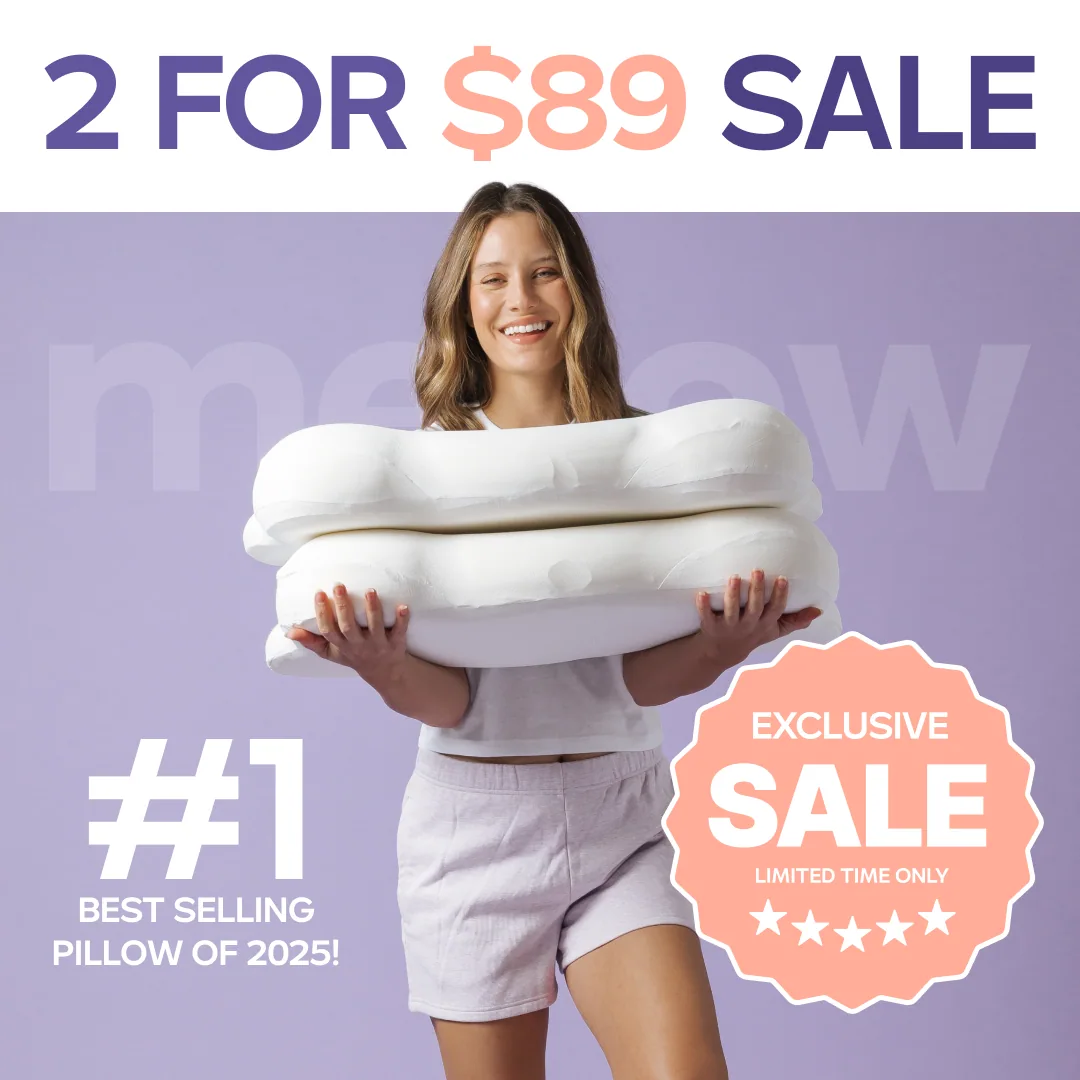 2 CloudAlign Pillows + 2 Free Cooling Pillowcases